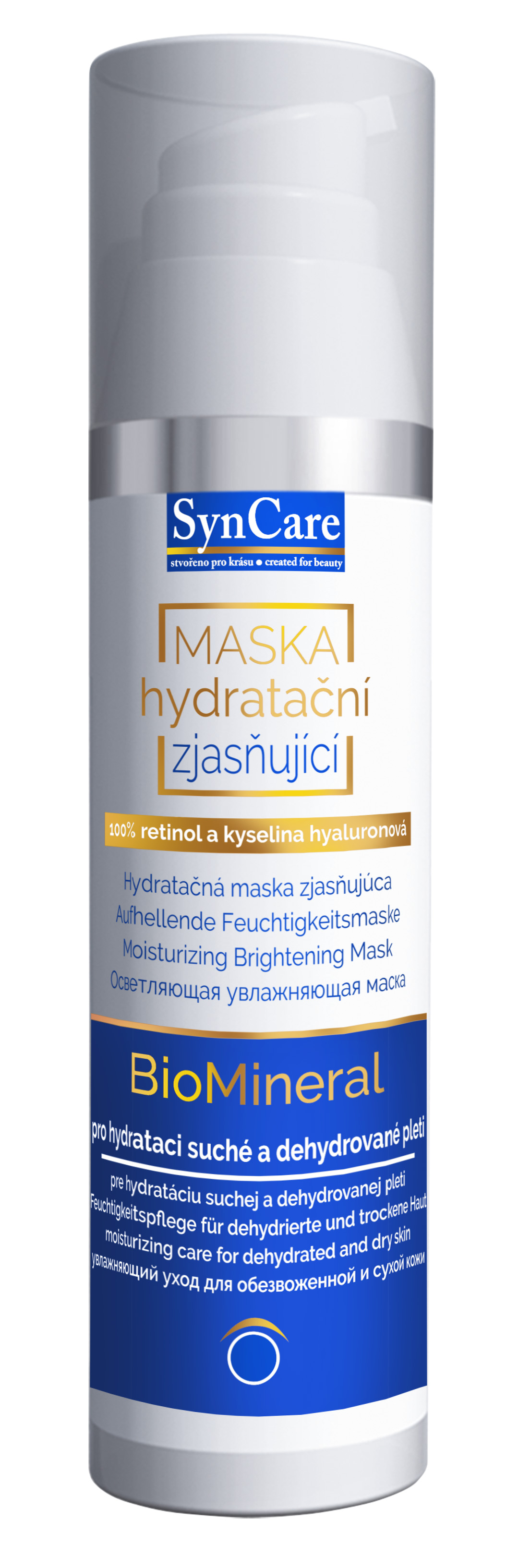 SynCare Hydratační maska zjasňující se 100% retinolem & kyselinou hyaluronovou