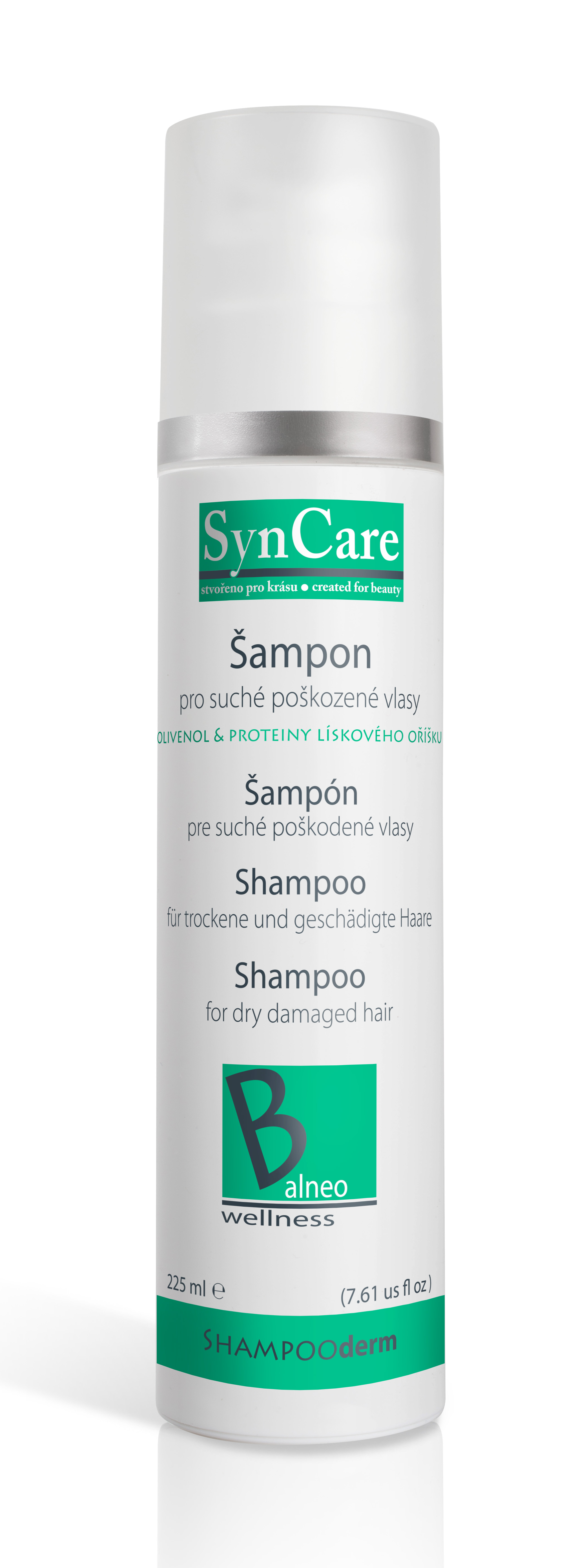 Syncare SHAMPOOderm šampon pro suché poškozené vlasy 225ml